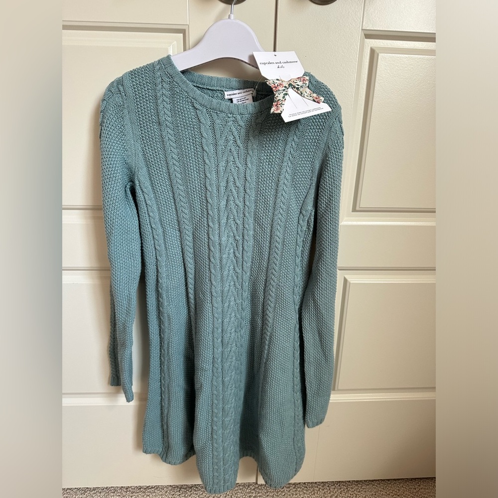 Cupcakes and Cashmere Cableknit Dress • Girls Size 7/8 • New with Tags